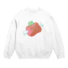 あぶけろのおにくかぶりつきかえる Crew Neck Sweatshirt