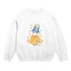 Bleaの土星侵略クラゲ星人 Crew Neck Sweatshirt