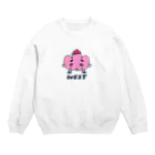 west-kunのウエストくん Crew Neck Sweatshirt