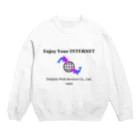 レオナの架空のレトロIT企業グッズ Crew Neck Sweatshirt