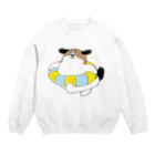 マツバラのもじゃまるうきわ Crew Neck Sweatshirt