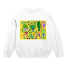 てんとうむしのくつしたのさぼ Crew Neck Sweatshirt