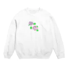 usagi-cuteの紫陽花 Crew Neck Sweatshirt