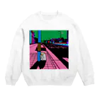 原田ちあきのもうどくと夜 Crew Neck Sweatshirt