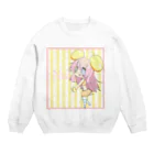 ひよこめいぷるのふんわりＣＣチュウ Crew Neck Sweatshirt