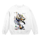 楓工房 ＊suzuri店＊の翼の系譜 Crew Neck Sweatshirt