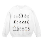 空とぶペンギン舎のペンギン18種類 Crew Neck Sweatshirt