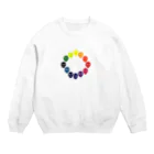 シシカバぐっずのカラフルドクロ Crew Neck Sweatshirt