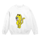 tororomuseumのびっくりにゃんT Crew Neck Sweatshirt