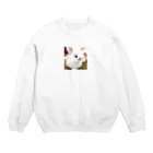 jetglassのうさぎのキナチ Crew Neck Sweatshirt