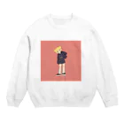 めこのお団子の女の子 Crew Neck Sweatshirt