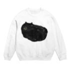 三好愛の夏の黒猫 Crew Neck Sweatshirt