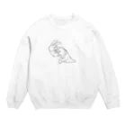 煩悩の調子に乗りすぎたうさき Crew Neck Sweatshirt