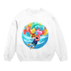 Cocohashop*の風船 Crew Neck Sweatshirt