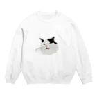 クロネコちゃん。のハチワレタロウ Crew Neck Sweatshirt