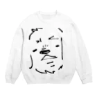 Amorosoの威嚇するゴールデンレトリバー Crew Neck Sweatshirt