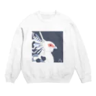 シン・オカダ(shinoka)の蛇喰鷲 ヘビクイワシ [ #珠鶏雑貨 ] Crew Neck Sweatshirt