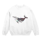 鈴野綾菜の空のクジラ Crew Neck Sweatshirt