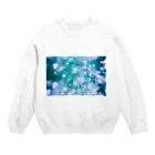 1203rihooooの雨の日の外国の海の中 Crew Neck Sweatshirt