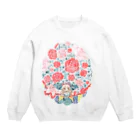 あおみの薔薇降りアリス Crew Neck Sweatshirt