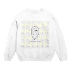 ぺちぺち工房 Pechi Pechi Atelierのあざらしがいっぱい(黄色Ver.) Crew Neck Sweatshirt