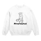 ハサムのゆるかわミノタウロス Crew Neck Sweatshirt