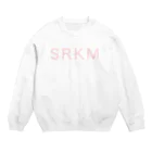 SRKMのSRKM（pink logo ver.2） Crew Neck Sweatshirt