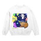 Lichtmuhleの戦うモルモット Crew Neck Sweatshirt