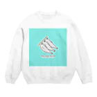 ぺちぺち工房 Pechi Pechi Atelierのししゃも すぺしゃるめすver. Crew Neck Sweatshirt