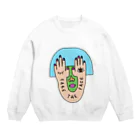 1104のFAKE THE FACE Crew Neck Sweatshirt