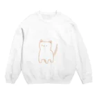 よしみのゆるいねこ Crew Neck Sweatshirt