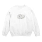 石と海のゴマフアザラシみたいな石 Crew Neck Sweatshirt