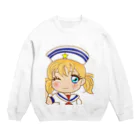 nyamnyam-girlのマリン セーラーちゃん Crew Neck Sweatshirt