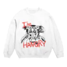 Cocohashop*のハラペコキッズ　モノクロ Crew Neck Sweatshirt