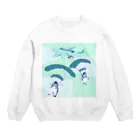 N谷スタジオのペンギンスカイダイバーズ Crew Neck Sweatshirt