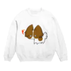 SHIMSHIMPANのびっくりパピヨン Crew Neck Sweatshirt