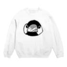 たかはらの怒ってる文鳥の顔 Crew Neck Sweatshirt