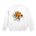 月読命のDanger Tiger Crew Neck Sweatshirt