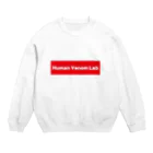 Human Venom LabのHuman Venom Lab赤で囲んだロゴ Crew Neck Sweatshirt