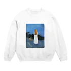 Art Baseのムンク / 1896 / Young woman on the shore / Edvard Munch Crew Neck Sweatshirt