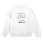 おとんのねこちゃん　ハチワレ Crew Neck Sweatshirt