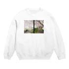 masaya_creamsodaの桜の下で Crew Neck Sweatshirt