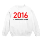 mnのA Happy New Year 2016 Crew Neck Sweatshirt