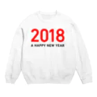 mnのA Happy New Year 2018 Crew Neck Sweatshirt