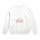 ぎょんすの寺子屋のきつねトリオ（PINK） Crew Neck Sweatshirt