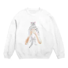 TAKUMの抱きネコ Crew Neck Sweatshirt