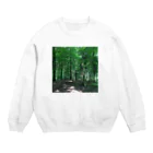 Hotateのeco 黒い森のなか Crew Neck Sweatshirt