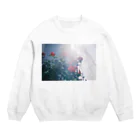 kio photo worksのFlower illuminated by sunlight Crew Neck Sweatshirt