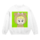 市イラストグッズショップの熊耳娘 Crew Neck Sweatshirt