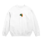 左利き5歳児の怒るワニ Crew Neck Sweatshirt